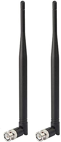 BINGFU 400MHz-960MHz ラバーダック 430MHz / 800MHz / 900MHzアンテナ BNCプラグコネクタ 無指向性 B型ワイヤレスマイクに対応 ワイヤレスマイクシステムレシーバー・アンプ・チューナー機器など用 2本