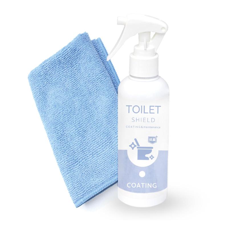 SHIELD トイレコーティング剤 無香料 200ml 撥水 防汚 抗菌 防カビ 便器 便座 タンク 陶器に簡単施工 水垢 尿石 黄ばみ対策 日本製 長持ち