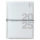 キョクトウ 手帳 2025年 2024年10月始まり FOBCOOP A5 ホルダータイプ マンスリー 白 PBF93W25
