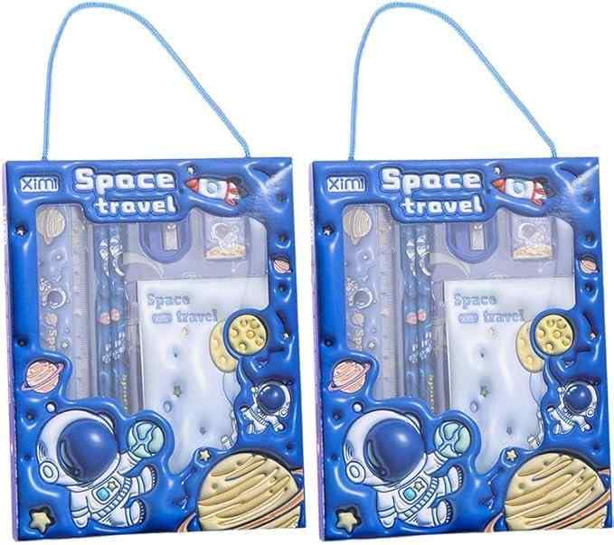 可愛い文房具セット 鉛筆 消しゴム 鉛筆削り 定規 ノートブック 小学生 子供用 文房具用品 女の子 男の子 ご褒美 景品 誕生日プレゼント lilishop6-store-10938971 LiLishop6 パッケージ画像
