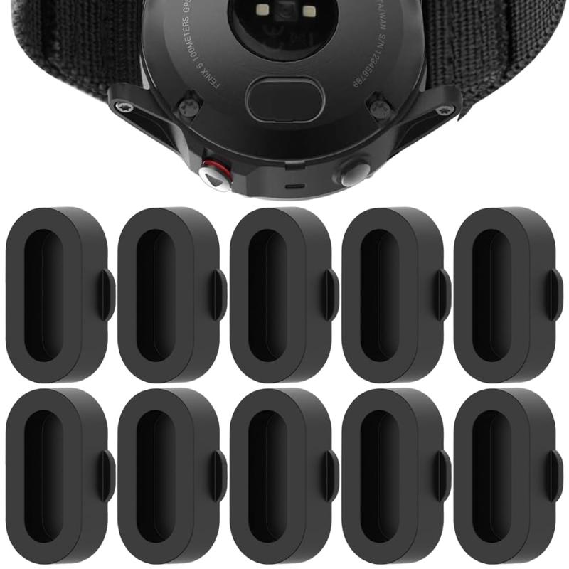 GARMIN用 防塵プラグ 10個入り ガーミン防塵カバー キャップ 充電器ポート用 高耐久性 便利性 軽い シリコーン製 fenix 5 5S 5X 6 6S Forerunner 255 935 vivoactive 3 4 instinctVenu