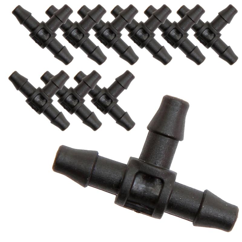 セフティー3(Safety-3) マイクロチューブ メインホース用 ミニチーズ 2方向分岐 10個入り 4mm内径ホース対応 SMKS-18(3)