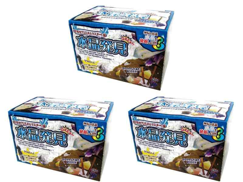 【3個セット+メッセージカード付】ノルコーポレーション 宝物発見シリーズ 水晶発見 TKZ-22-01