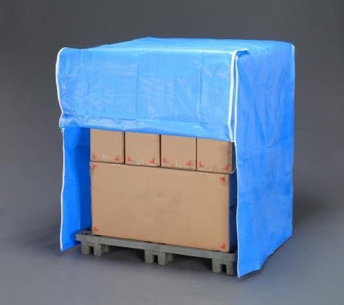 1200x1200x1300mm パレットカバー(ファスナー式/青) 1200x1200x1300mm パレットカバー(ファスナー式/青)