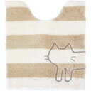 オカ(OKA) うちねこ ロングサイズ トイレマット 約75×63cm (ホワイト)(3)