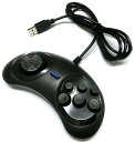 MD6ボタン型PC用USBコントローラー (メガドライブパッド形状)