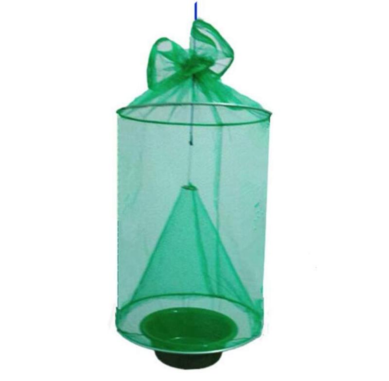 STK ハエ取り ぶら下げ 折りたたみ ハエ捕獲用ケージ ネット 誘引式 フライ キャッチャー ハエ退治