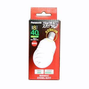 パナソニック 電球形蛍光灯 A形(一般電球形状) 電球40Wタイプ 電球色 E17口金 パルックボール スパイラル EFA10EL/8/E17 パナソニック 電球形蛍光灯 A形(一般電球形状) 電球40Wタイプ 電球色 E17口金 パルックボール スパイラル EFA10EL/8/E17
