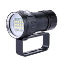 LEDダイビング懐中電灯 IPX8 水中撮影フィルライト 防水懐中電灯 LED水中ライト 明るさ調整可能 アルミニウム合金材料製 耐摩耗性 頑丈 耐久性 18000lm明るさ 潜水80m可能 120度広いビーム角