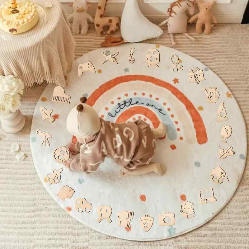 Oaec 選び取りカード 1歳 木製 24枚セット 誕生日 木製カード 赤ちゃん 出産祝い 百日祝い 誕生日祝い 記念日フォト 男の子 女の子 取扱説明書 メモリアルボード付き