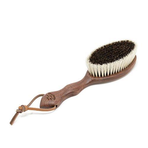 ショージワークス 馬毛 豚毛 日本製 ウォールナット 洋服ブラシ ウール・混紡用 CB-1