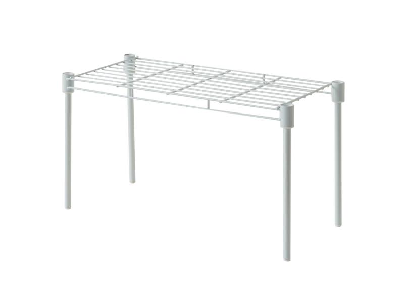 HEIAN SHINDO キッチン収納 スタッキングできるコの字ラック ホワイト 幅41×高さ23×奥行18cm 耐荷重3kg..