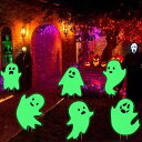 Neiang ハロウィン 飾り 屋外 6枚セット ヤードサイン 夜光効果 ハロウィン 装飾 庭 置物 かぼちゃ 芝生 ベランダ ハロウィン デコレーション ガーティー マーカー ハロウィングッズ 幽霊