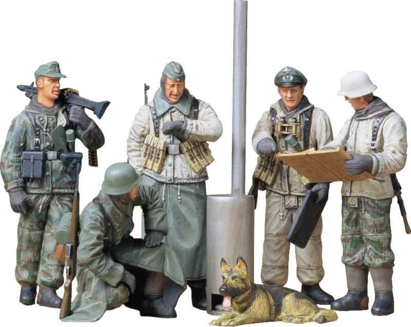 タミヤ 1/35 ミリタリーミニチュアシリーズ No.212 ドイツ陸軍 歩兵 野戦会議セット プラモデル 35212