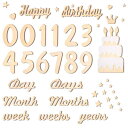 Oaec 月齢フォト 天然木製 マンスリーカード 43枚セット ベビーマンスリーカッド 長持ち ニューボーンフォト 小物 月齢カード 寝相アート 写真道具 撮影...