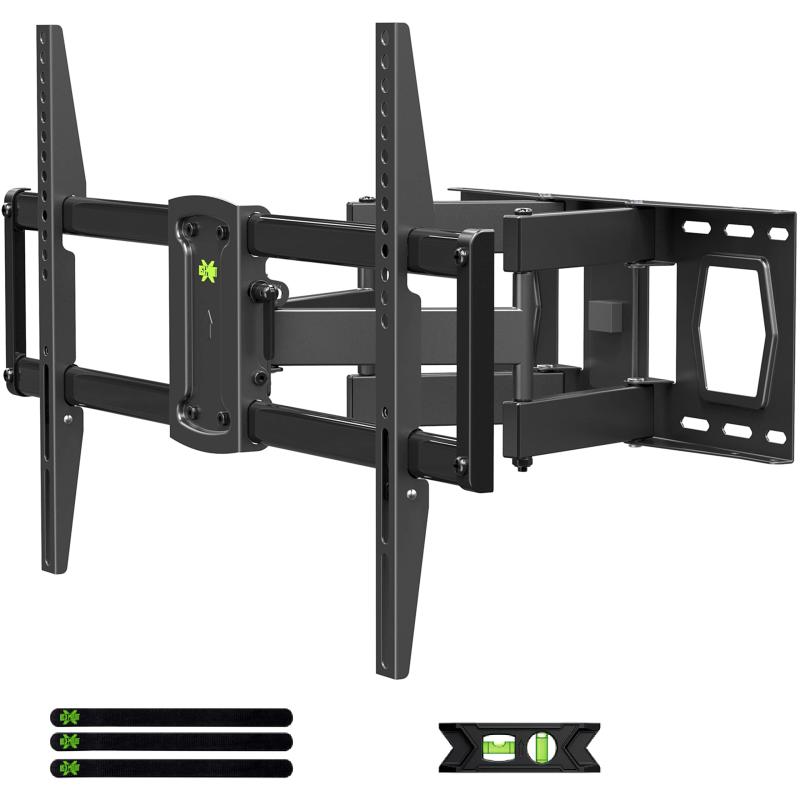 LiLishop6のUSX MOUNT テレビ壁掛け金具 大型37-82インチ LCD/LED 対応 フルモーション式 壁掛けテレビ金具 アーム式 耐荷重60kg テレビ かべかけ 金具 可動式 用前後、左右、上下多角度調節可能 tv壁掛け金具｜アングル2
