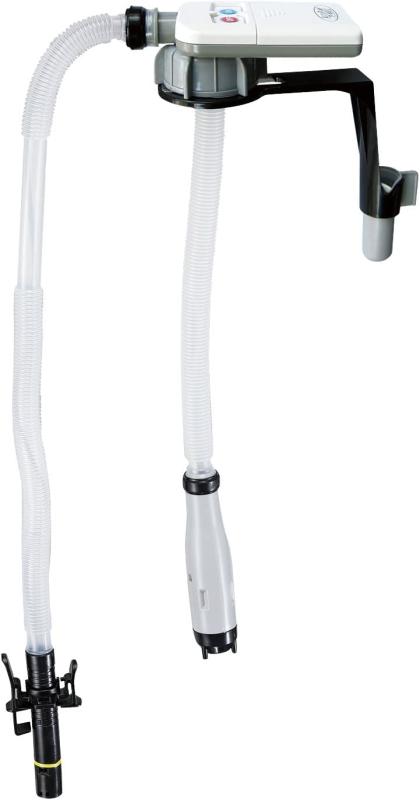 三宅化学 電動灯油ポンプ 薄型固定式 オートストップ 自動停止 単3形乾電池対応 TP-MS20 ホワイト 21×7..