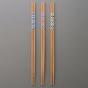 ひらの伊(Hiranoi) お箸 菜箸 箸 調理 キッチン用品 かわいい 華色市松33cm菜箸(3色組)
