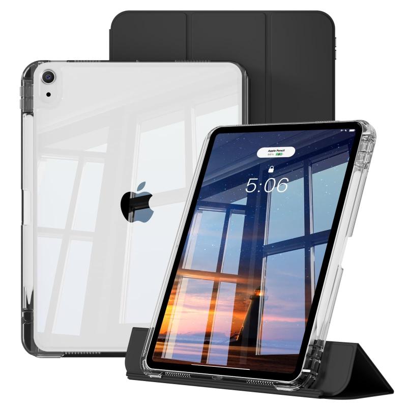 zoyu iPad Air 6/5/4 世代 縦置き/横置き ケース 10.9インチ 三つ折り スタンド カバー