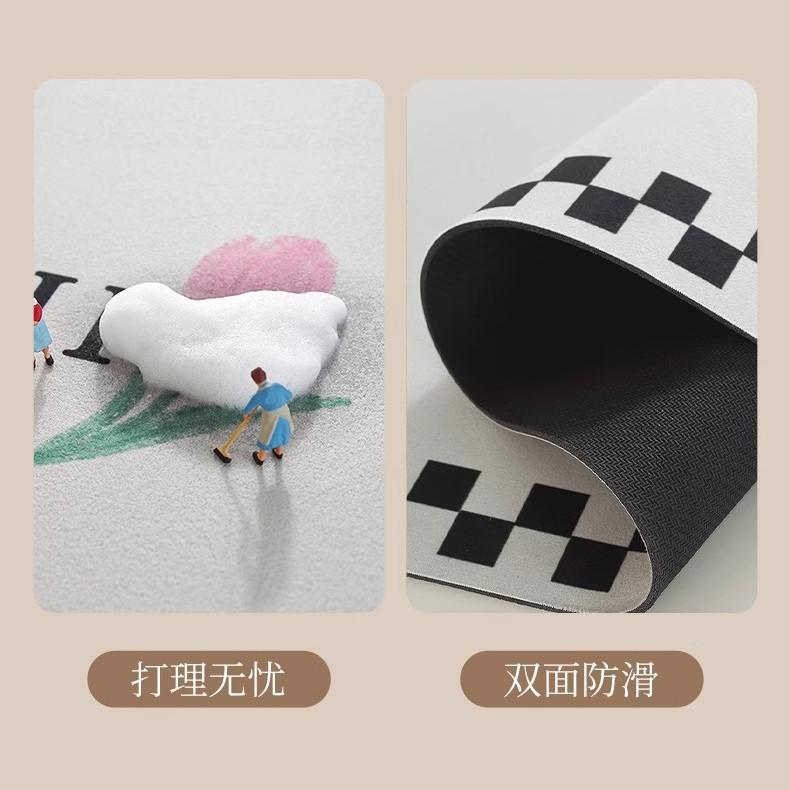 ・素材: 科技布・形状: 方形・柄: 抽象画、卡通动漫、萌趣动物・洗濯方法: 手洗い可・カラー展開: 巧克力熊、方块面包、个性小狗、腊肠小狗、熊猫红格、灰白小咪、狗狗总动员、小狗点点、板栗多多、幸运派对、运动汪汪、橙子小熊、平安喜喜、甜甜日子、温暖相伴・サイズ展開: 40×60cm（硅藻泥）、50×80cm（硅藻泥）、60×90cm（硅藻泥）、40×120cm（硅藻泥）、50×150cm（硅藻泥）、60×180cm（硅藻泥）、40×60+40×120cm（硅藻泥）、50×80+50×150cm（硅藻泥）、60×90+60×180cm（硅藻泥）・使用空間: レストラン、キッチン、バスルーム、商用スペース