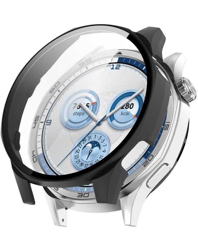 Miimall for Huawei Watch Gt5 保護カバー+ガラスフィルム 一体型 ケース 軽量 耐衝撃 傷防止 装着簡単 Gt5 Huawei 対応 高感度 高透過率 指紋防止 耐久性 ファーウェイ スマートウォッチ Gt5 カバー 専用 - 2