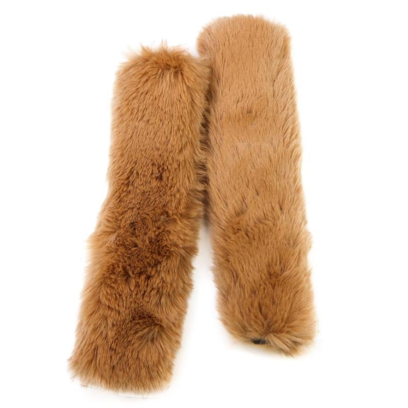 ファーハンドル 2個 約25cm ファスナーテープ 持ち手カバー レディース ファー ハンドル ハンドルカバー かわいい 取り外し カバン バッグ きらきらぷん...