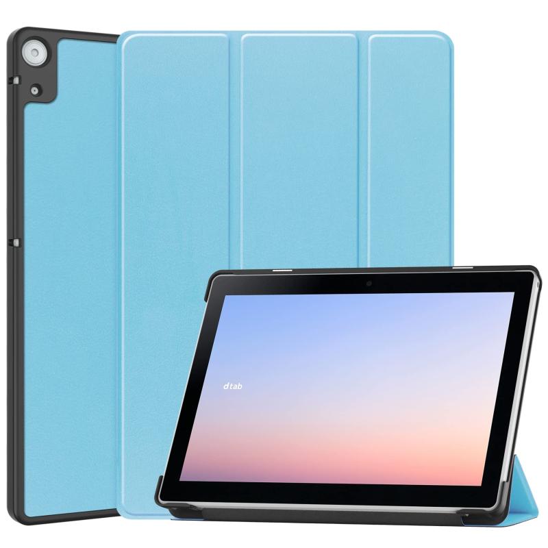 Docomo dtab d-51C ケース NTT Docomo dtab d-51C ケース【Trocent】D-51C 10.1インチ ケース Docomo dtab d-51C カバー 三つ折 スタンド機能付き 手帳型 超薄型 内蔵マグネット開閉式