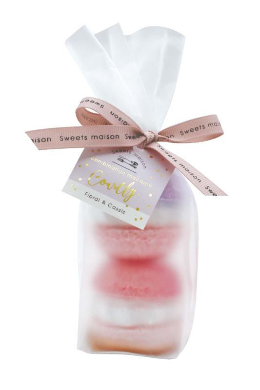 Sweets maison(スウィーツメゾン) 入浴剤 コンビネーションマカロンフィズ コートリー 2個セット フローラル & カシス OB-SMM-61-1