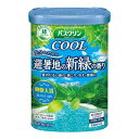 バスクリンクール 避暑地の新緑の香り クールタイプ入浴剤 避暑地の新緑の香りの入浴剤 おだやかな空色(透明タイプ) のお湯の色の入浴剤 600グラム (x 1) おだやかな空色(透