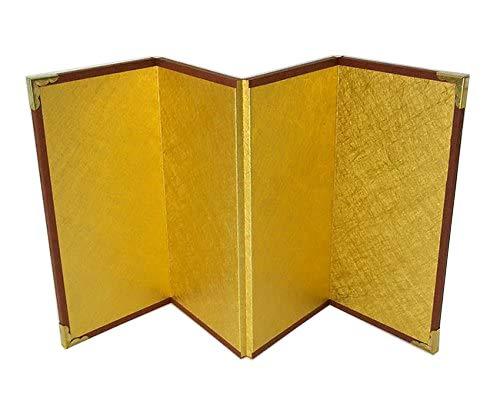 ミニ金屏風 4曲 中 150×302mm