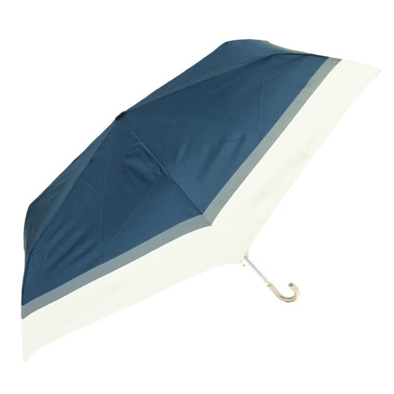 Rakuten - 折畳傘 55cm 耐風骨 ナチュラルボーダー