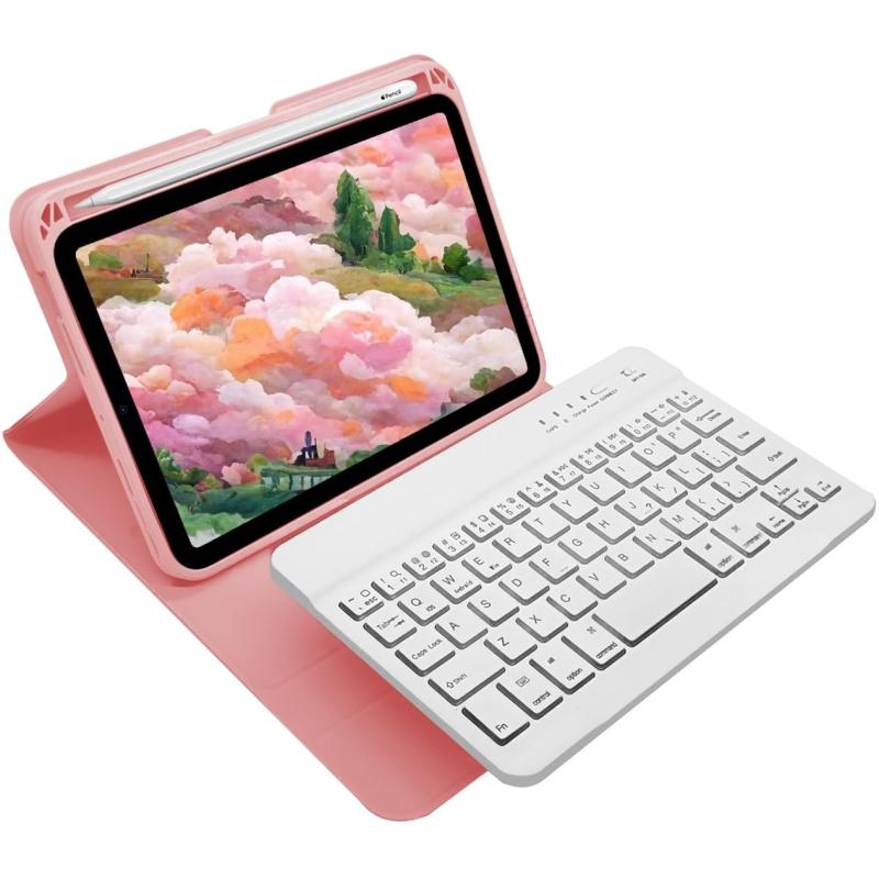 iPad9 iPad8 iPad7 世代 キーボード ケース iPadAir3 iPadPro10.5 キーボード ケース 脱着式 Bluetoothキーボード付きカバー 上側 Apple Pencil 収納 全面保護 iPad 10.2/10.5インチ