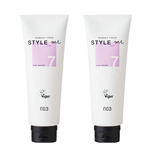 【2個セット】ナンバースリー スタイルミー スーパーハードジェル ヘアワックス 150g