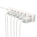 FUMITAKE 電源タップ 雷ガード 電源タップ 3m 6個口 1500w 雷ガード 省エネ 節電 電源タップ スイッチ付き PSE認定 感電対策 ホワイト スイングプラグ 壁掛け 火災予防安全 無灯タップ 延長コード