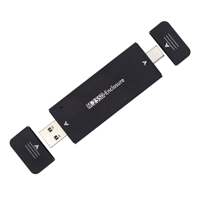 Cablecc Type-C &amp; USB3.0 → NVME M-Key M.2 NGFF SATA SSD PCBAケース アダプター RTL9210B チップセット
