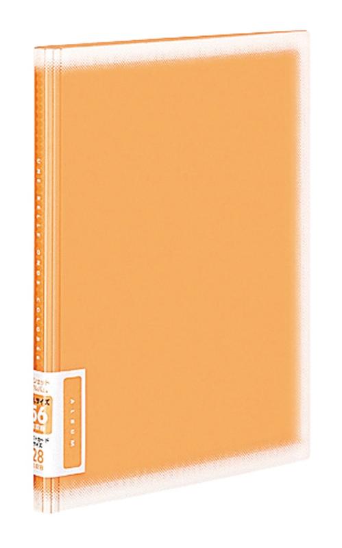 コクヨ ポシェットアルバム コロレー A5ワイド ポケット台紙(E/L/ハイビジョン/ポストカード) オレンジ..