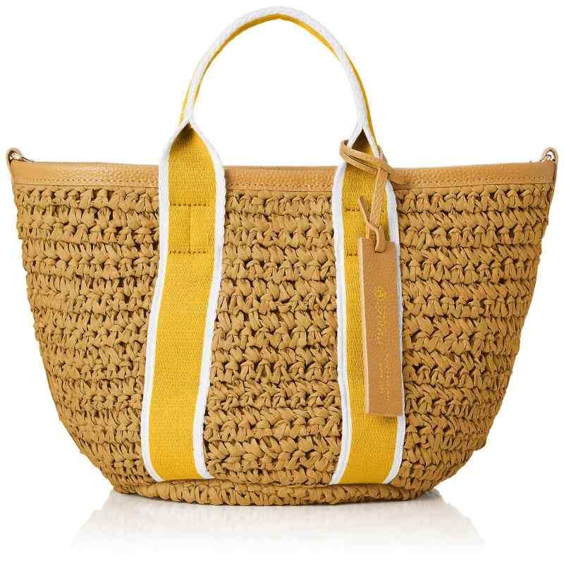 [フォルナ] カゴバッグ テープ×ペーパー レディース ブラウン（22）