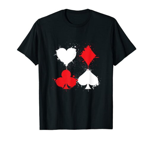 トランプ ポーカーハート スペード ダイヤモンドクラブ Tシャツ トランプ ポーカーハート スペード ダイヤモンドクラブ Tシャツ