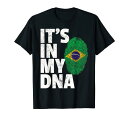 ブラジル国旗 Tシャツ プライド DNA メンズ レディース キッズギフト Tシャツ