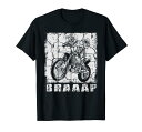 ダートバイク用ブラップデザイン モトクロス ダートバイク Tシャツ(3)