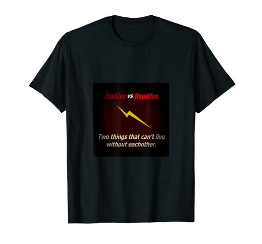 ポジティブ対ネガティブ Tシャツ ポジティブ対ネガティブ Tシャツ