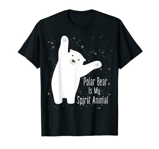 ホッキョクグマは私の精神 動物 かわいい シロクマ好き Tシャツ ホッキョクグマは私の精神 動物 かわいい シロクマ好き Tシャツ