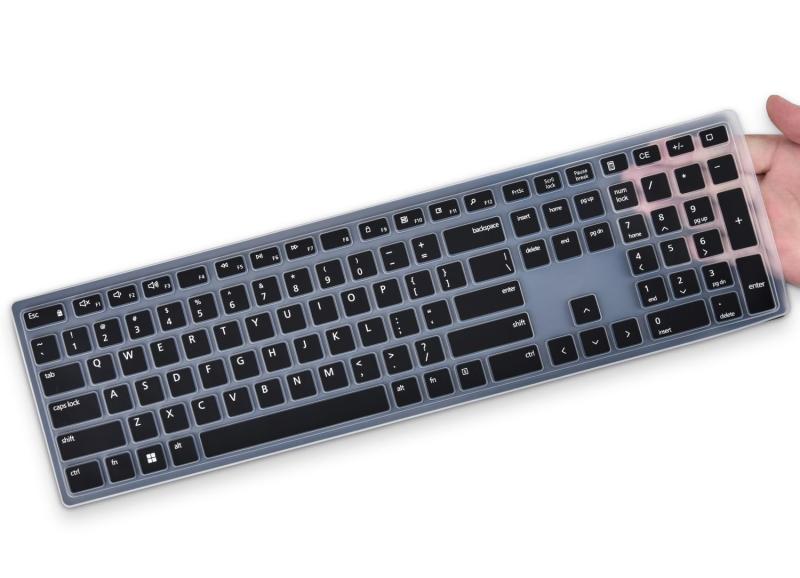 Dell ProワイヤレスキーボードKM5221W KM7321W、KB700 / KB500、Dell Pro Plus KM7321Wデスクトップキーボードプロテクターと互換性があるキーボードカバースキン