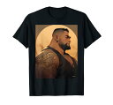 Gay Muscular Hunk LGBTQ プライド ひげを生やした クマの男 抽象芸術 Tシャツ