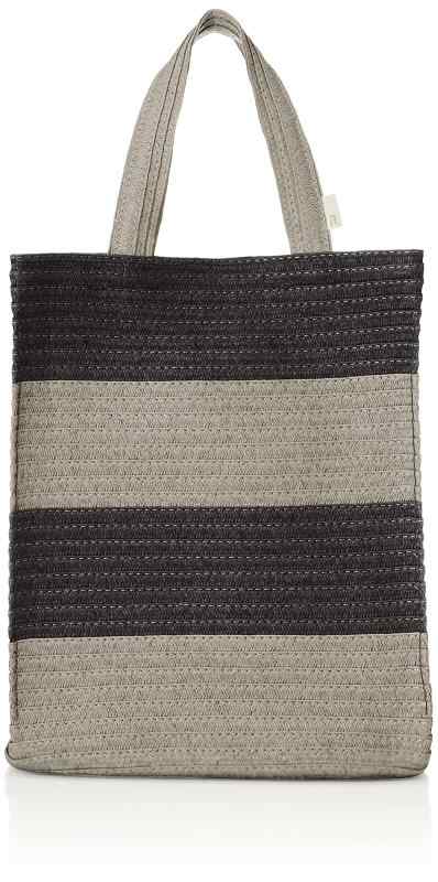 [ルートート] 縦型 ボーダー カゴバッグ トートバッグ NA A4 バスケット A 1416