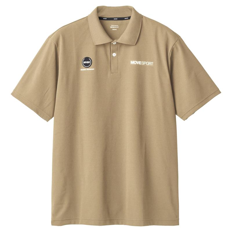 [デサント] ポロシャツ MOVESPORT 半袖 通気性 ストレッチ ハリコシ 鹿の子 襟リブ メンズ