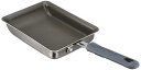 遠藤商事 TKG 卵焼きフライパン 13×18cm ステンレスとアルミの2層構造で熱伝導率がよく 表面はノンスティックコートでこびりつきにくい 幅×奥行(内寸m...