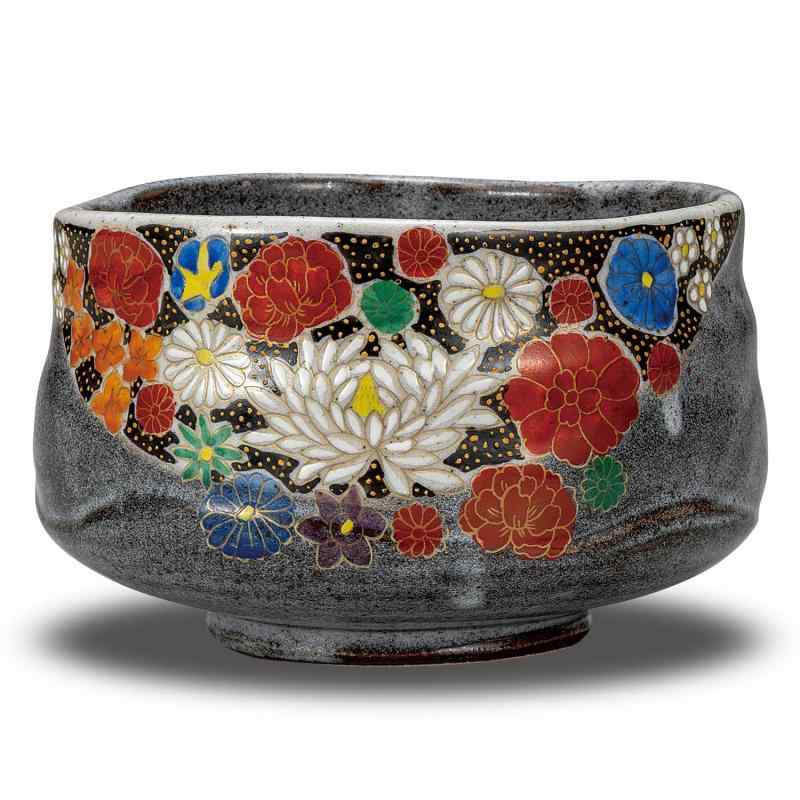 和座の蔵 おしゃれ 抹茶碗 陶器 九谷焼 抹茶茶碗 花詰 高級 ブランド 茶道 茶道具 日本製 誕生日プレゼント 還暦祝い 古希祝い 喜寿祝い 米寿祝い ギフト