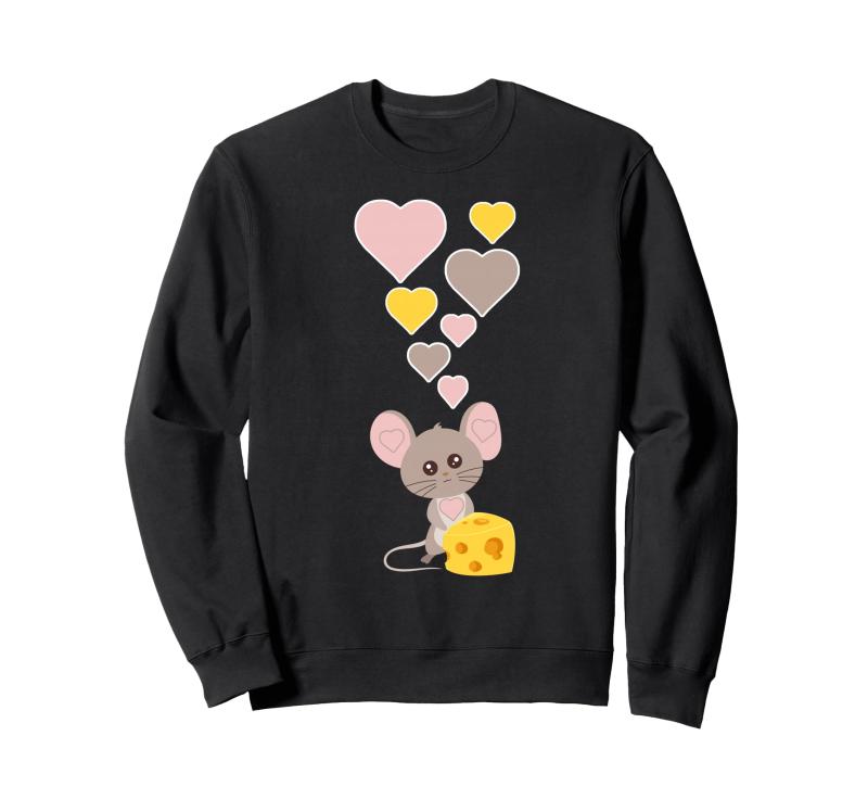 ハートのかわいいマウス トレーナー