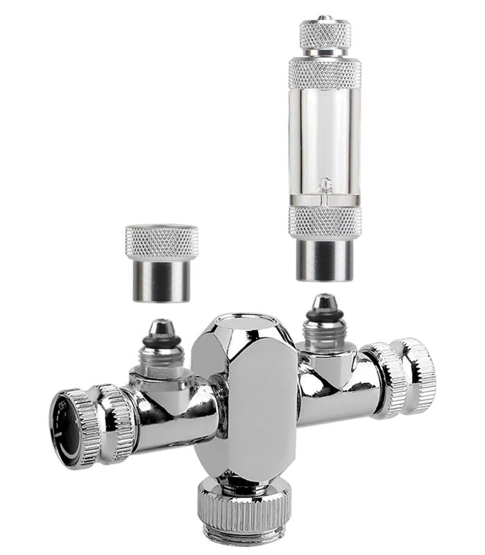 Clscea クレシー AC500-2-JP 2分岐+バブルカウンター Clscea CO2ジェネレーター専用 分岐バルブ 水槽水草用 CO2レギュレーター分岐...